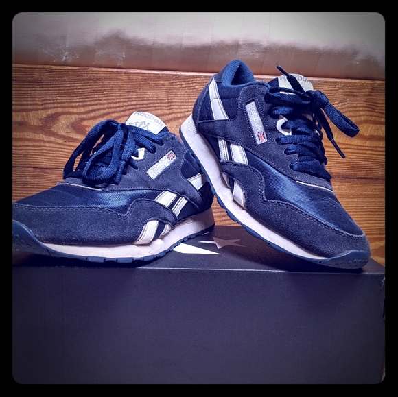 reebok classic nylon navy
